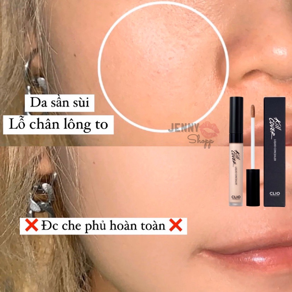 Kem Che Khuyết Điểm Clio Kill Cover Pro Artist Liquid Concealer