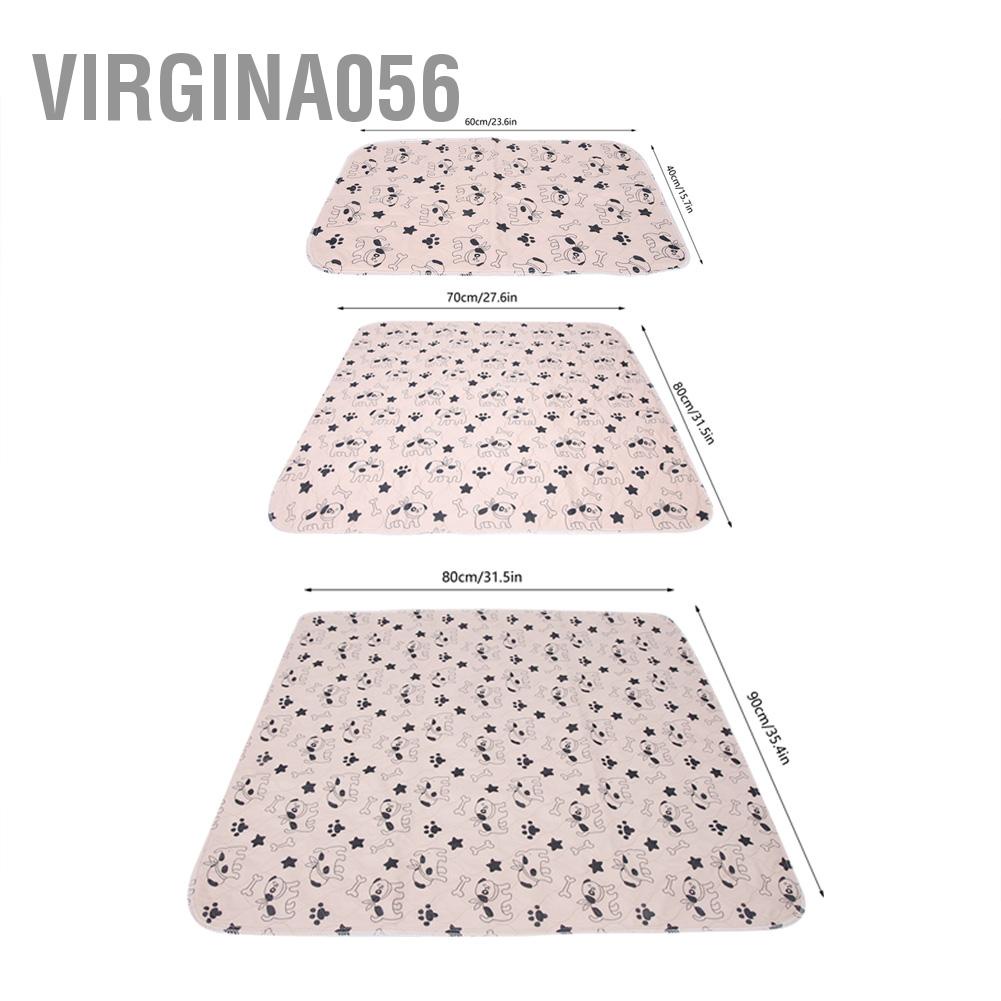 Virgina056 3 kích thước Có thể tái sử dụng không thấm nước Con chó con mèo đi tiểu Đệm lót thảm Tấm bẫy thú cưng