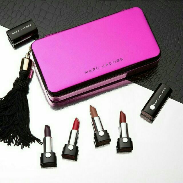 🎁 [MARC JACOBS] VỎ XƯỚC set 5 thỏi son Marc Jacobs up all night