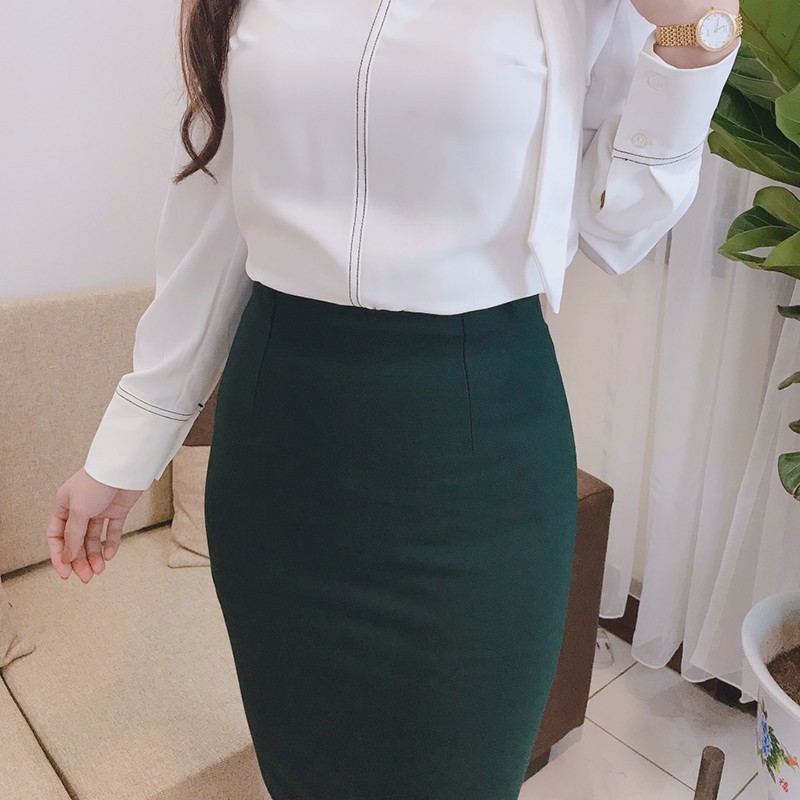 Chân váy bút chì dáng dài chất cát hàn nhiều màu | BigBuy360 - bigbuy360.vn