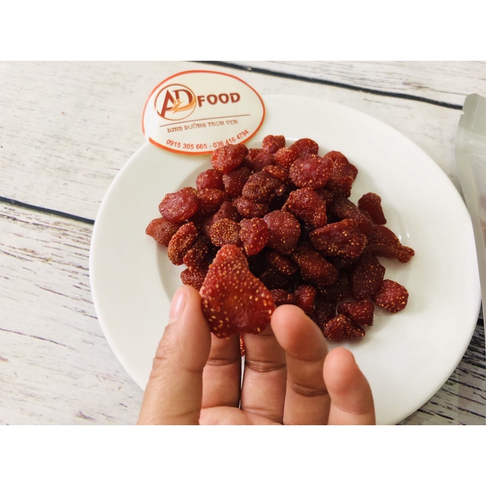 Dâu tây sấy dẻo không đường_ Đặc sản Đà Lạt 100g/200g/500g