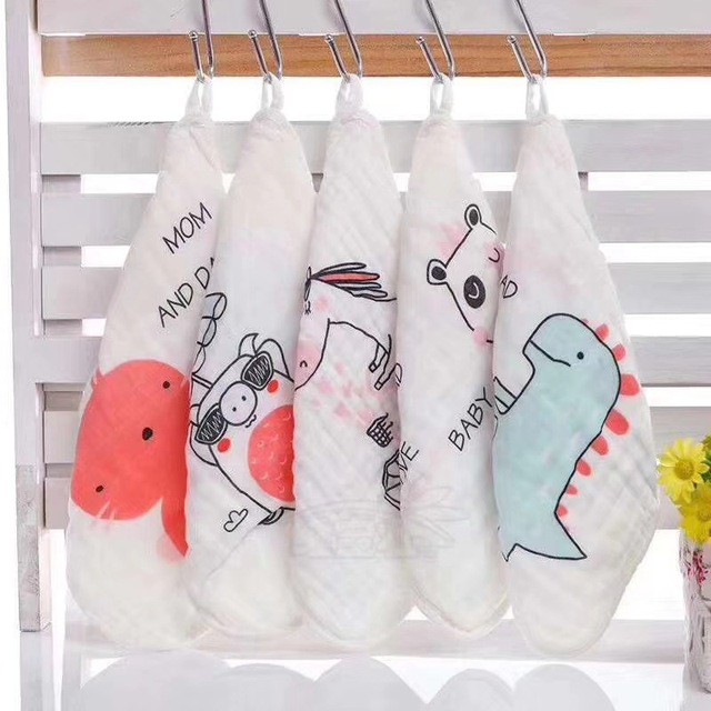 Set 5 khăn xô - khăn sữa cotton cao cấp siêu thấm, siêu mềm cho bé sơ sinh