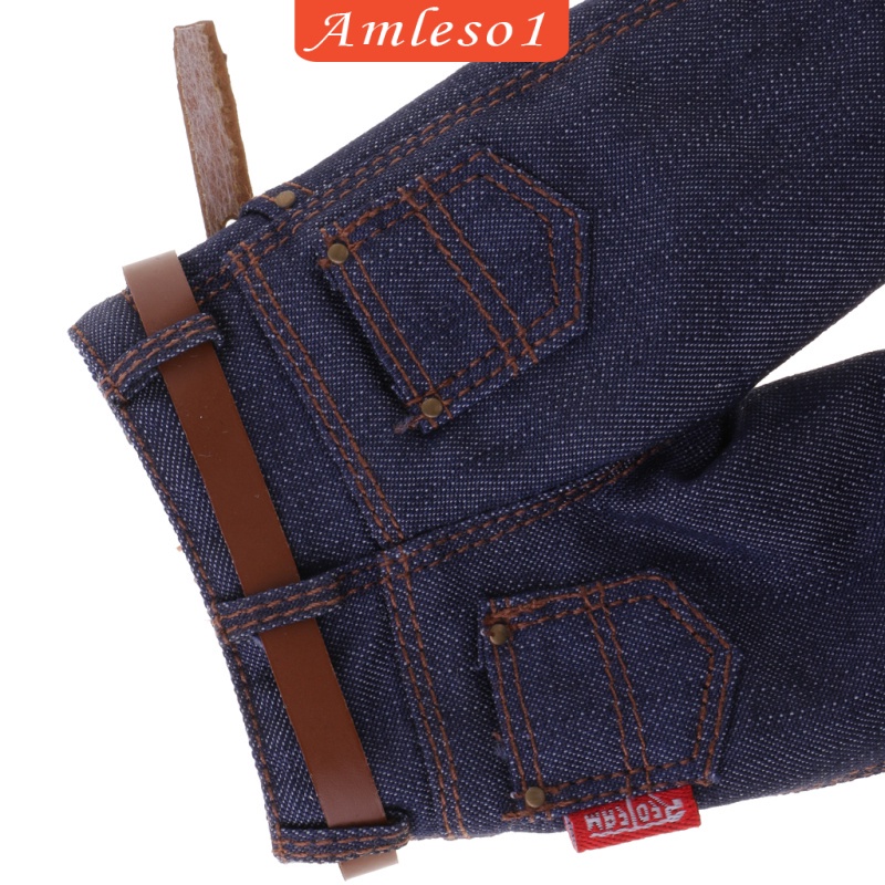 [AMLESO1] Men’s Clothing Dark Blue Jeans Pants for 1/6 Scale 12” Enterbay Figure Body