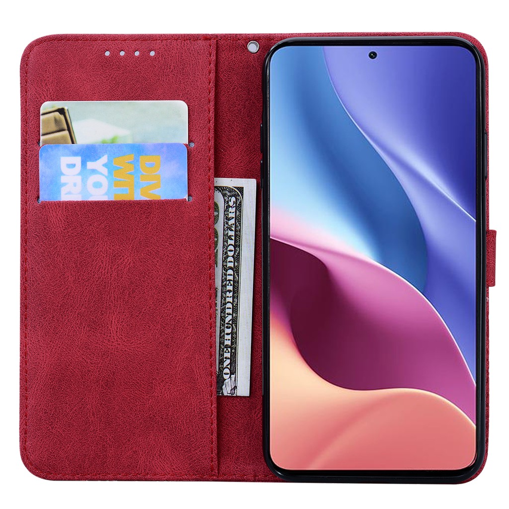 Flip Case Xiaomi Mi 11 Poco F3 X3 Pro X3 Nfc Retro Butterfly PU Leather Wallet Flip Cover Soft Card Slot Phone Case