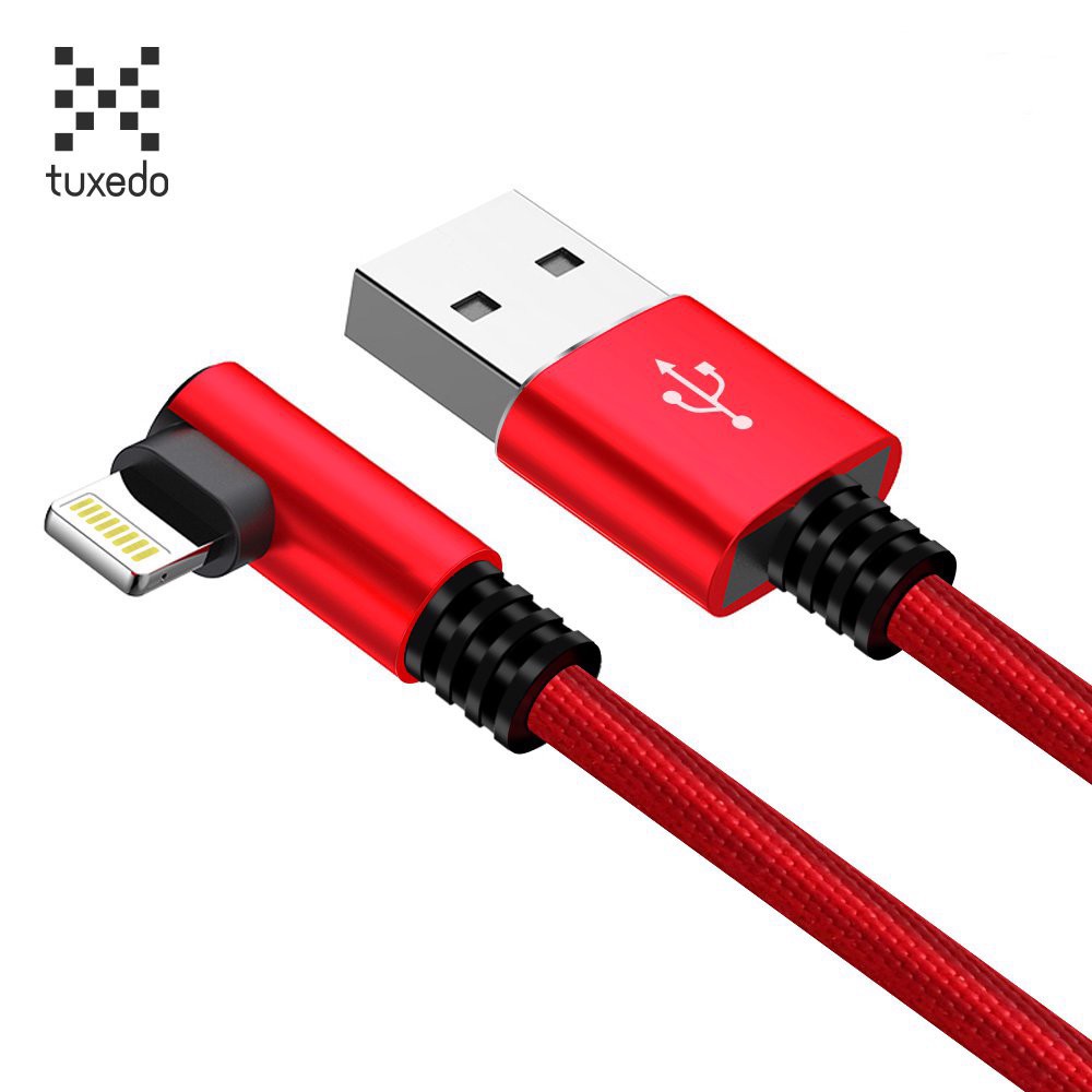 Cáp sạc nhanh chân chữ L chống gãy đầu bọc dù cho iPhone/Micro usb/Type C - Beetech Store Store