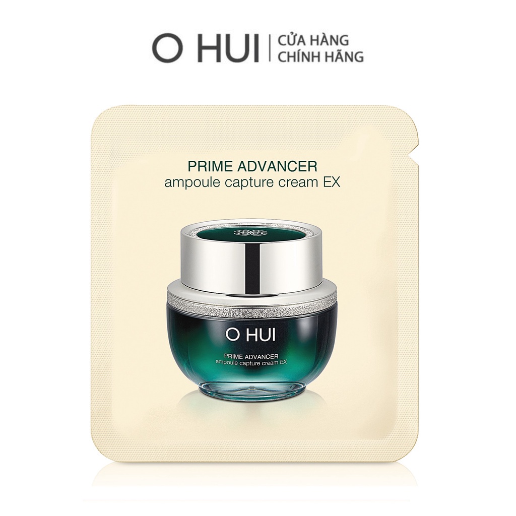 Kem dưỡng chống lão hoá, củng cố tầng cốt lõi OHUI Prime Advancer Ampoule Capture Cream EX 1ml/gói