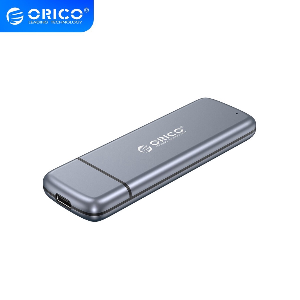 Vỏ ổ cứng SATA SSD PCIE NGFF M/B Orico M2 NVME M.2 điều hợp USB loại C 3.1 trong suốt