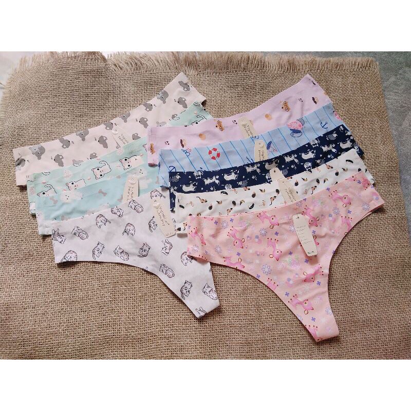 Quần lót lọt khe su điều hoà mềm mát hoạ tiết dễ thương mới lạ 051