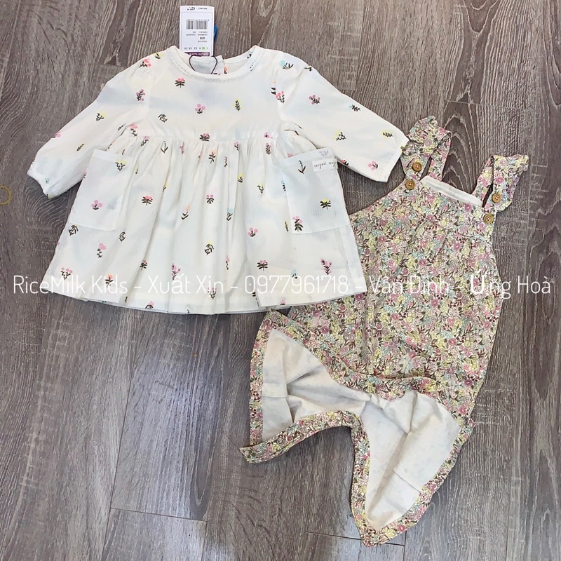 Yếm và váy xuất pháp dư xịn cho bé gái
