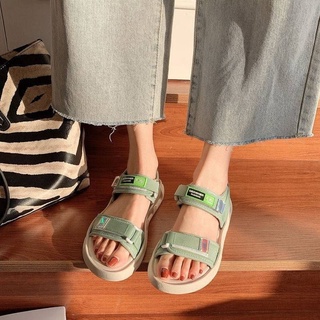 Dép sandal nữ quai ngang chất liệu vải canvas siêu bền đi học hot trend 2022 JUMATO G2.034.DE.40