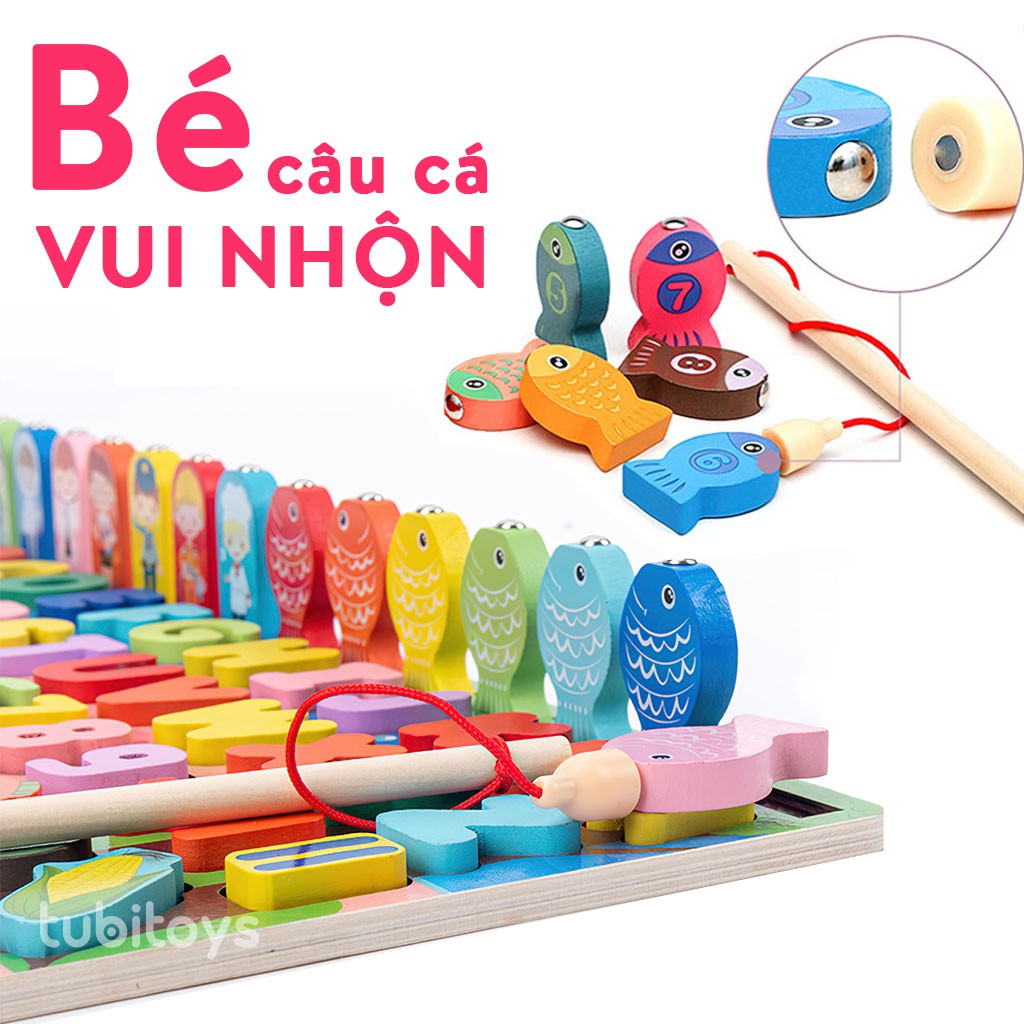 Bộ đồ chơi thông minh đa chức năng cho bé TUBITOYS mẫu mới cao cấp (kèm chữ)