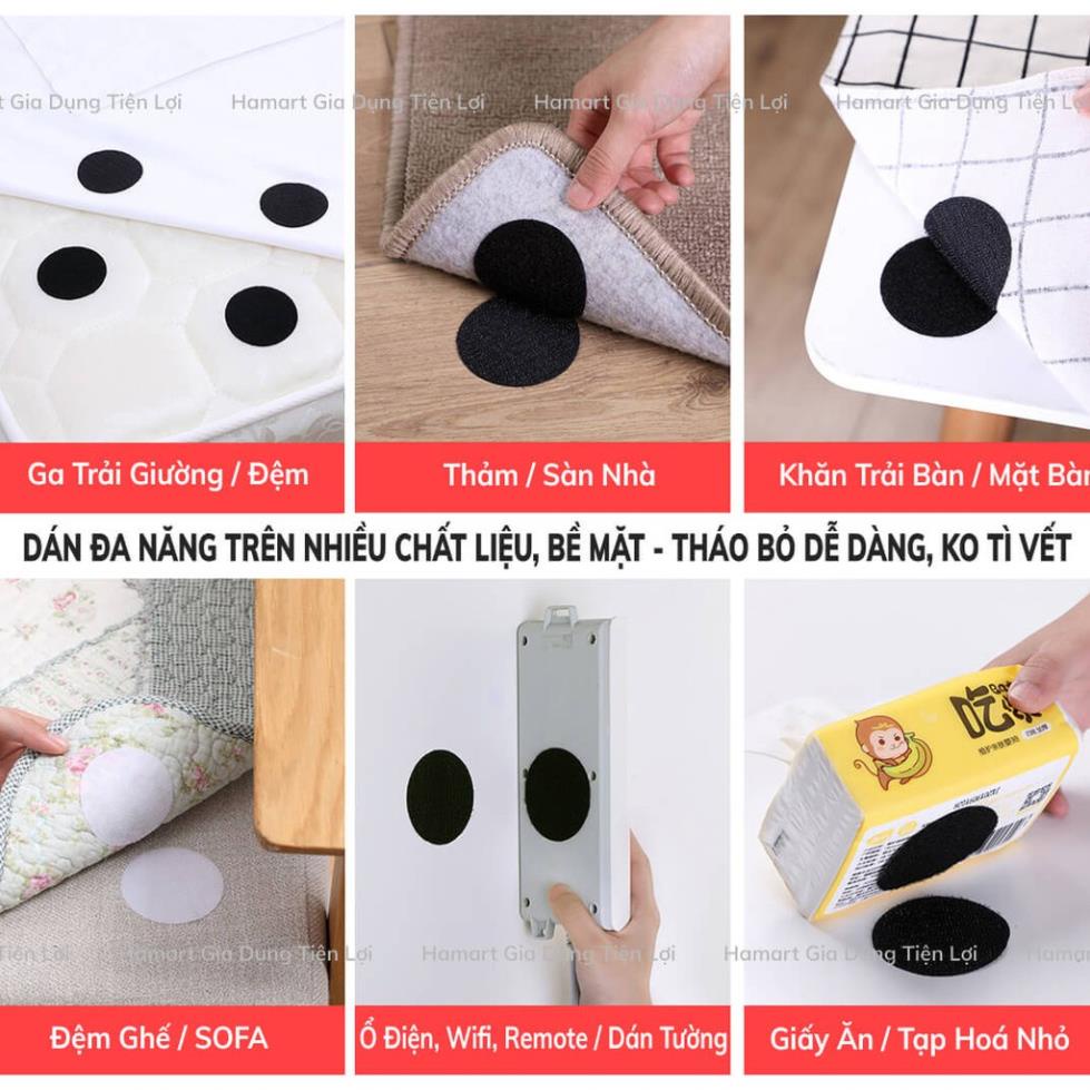 (Video Clip)  Combo 5 Miếng Dán Cố Định Chống Trượt Cho Thảm , Lót Ghế, Ga Giường - GDNC0362