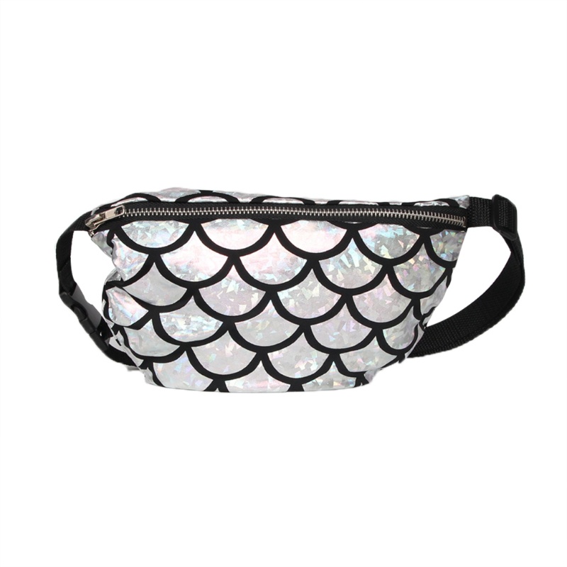 Túi Đựng Mỹ Phẩm Đeo Hông Đính Kim Sa Lấp Lánh Thời Trang Cho Nữ