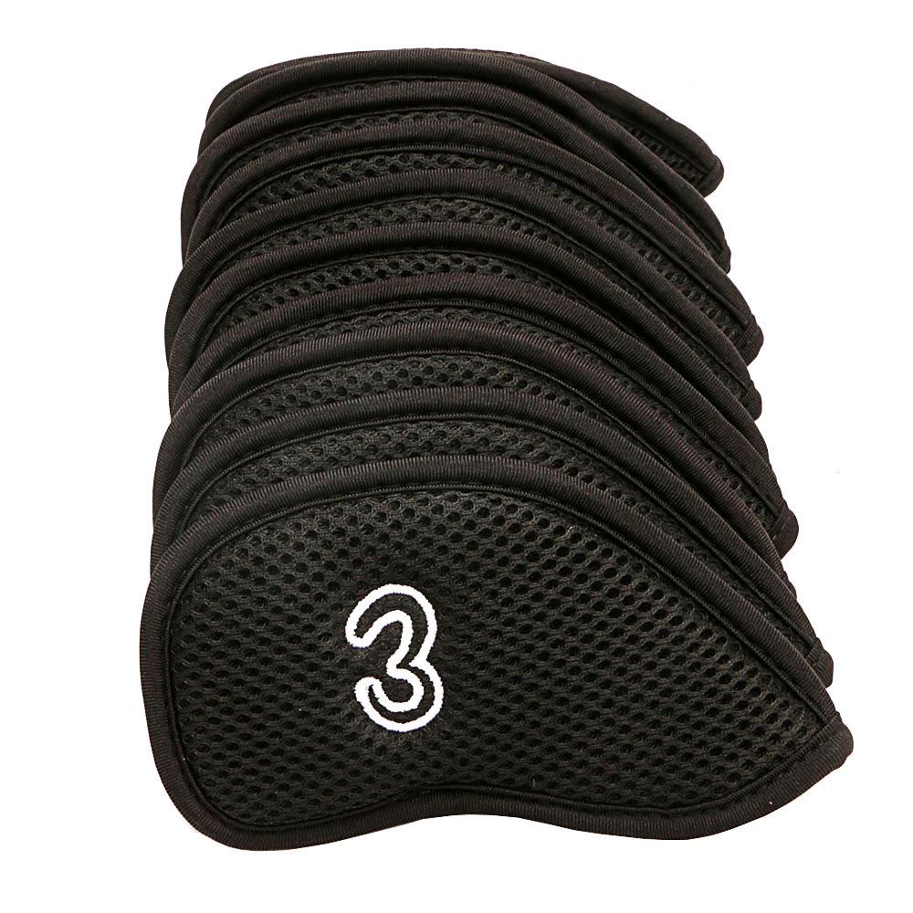 Bộ 10 Vỏ Bọc Gậy Đánh Golf Bằng Sắt 3 / 4 / 5 / 6 / 7 / 8 / 9 / P / S / A Chất Lượng