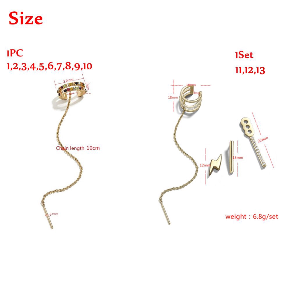 Khuyên Tai Nam Nữ Mạ Bạc Đính Đá Thời Trang