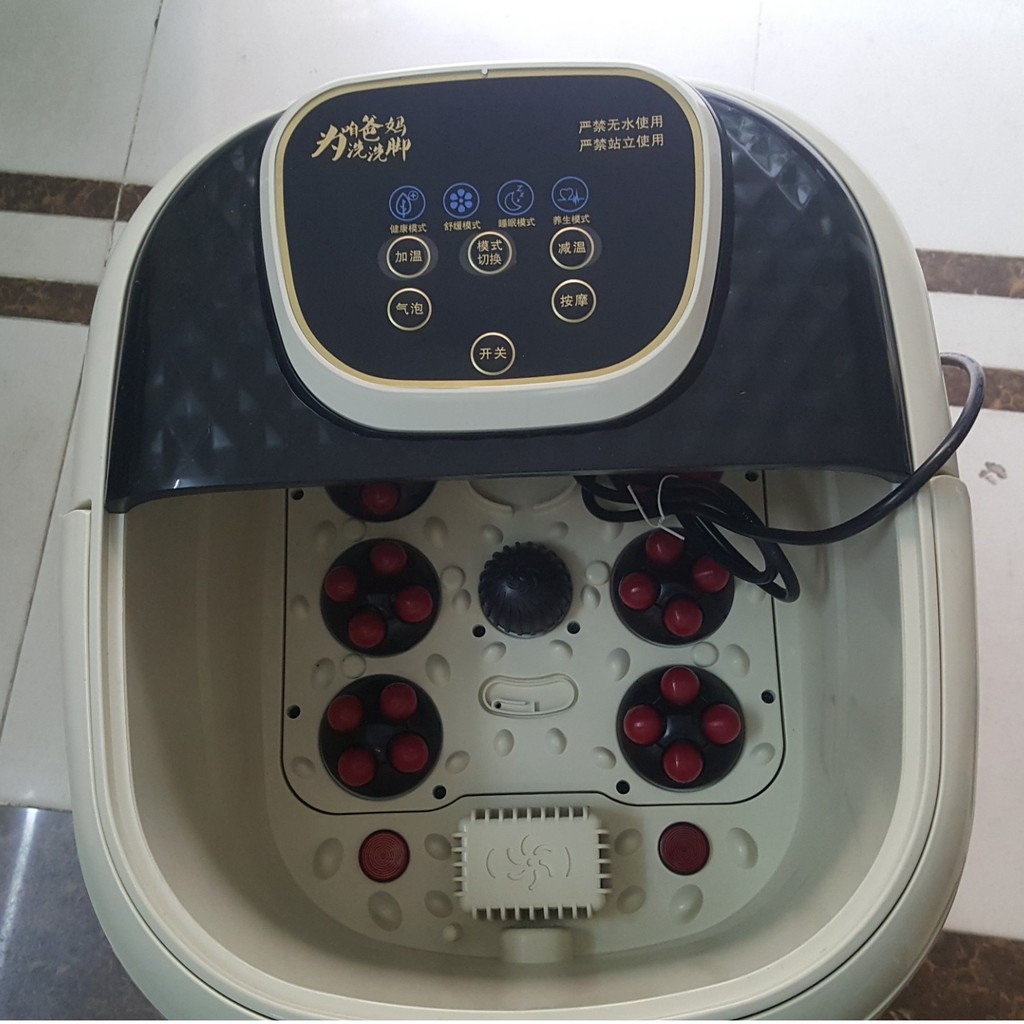 Bồn Massage chân Tự Động Làm Nóng Nước Có Remote, Bồn Ngâm Chân, Giúp Lưu Thông Khí Huyết, Obis BK, 12L BH 12 tháng