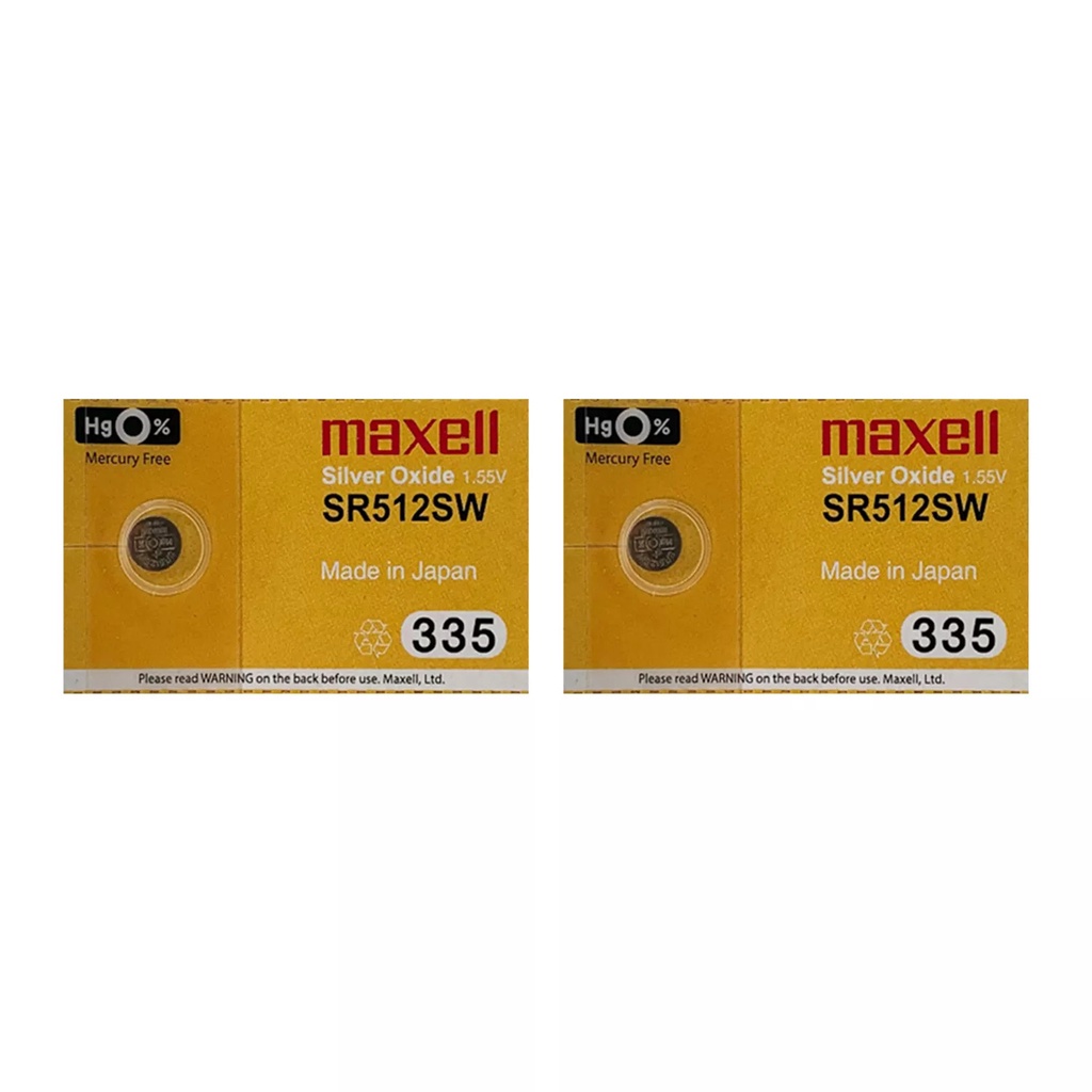 Pin Maxell SR512SW / 335 / 622 / 9948 / SR512 / V355 Silver Oxide 1.55Volt (Made in Japan)