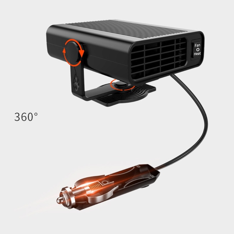 Máy Sưởi Ấm 120W 12V Có Thể Gấp Gọn Tiện Dụng Cho Xe Hơi / Xe Tải / SUV