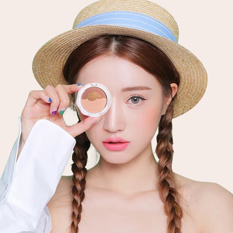 [Hàng mới về] Bảng phấn mắt VONGEE phối 3 màu tông ngọc trai nhũ lung linh