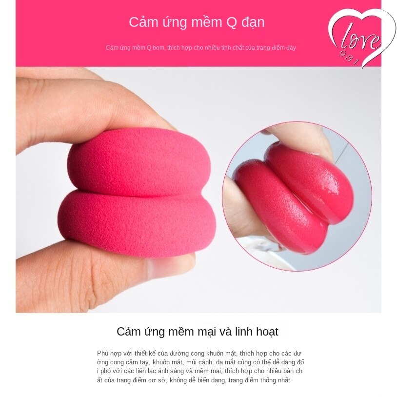 Mút Trang Điểm Hình Quả Trứng 12 Màu Tùy Chọn