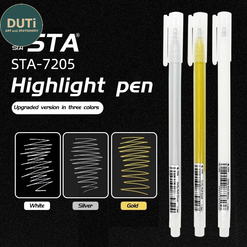 Bút trắng đi nét chuyên dụng cho vẽ tranh Bút gel trắng nhấn sáng- Họa cụ DUTi