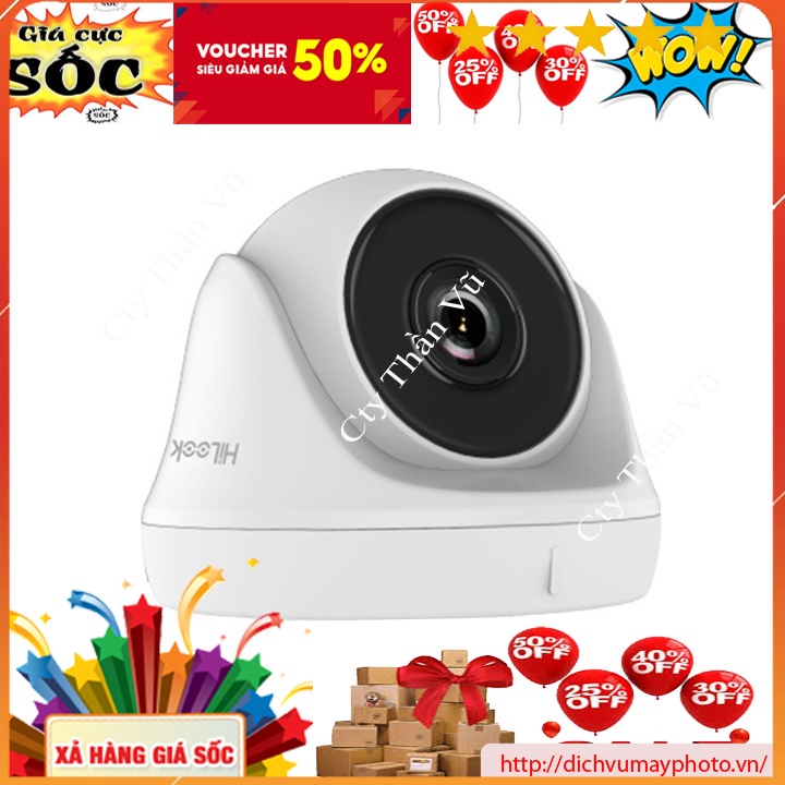 Camera THC-T129 2MP dome nhựa (Hoặc sắt) có màu 24/24