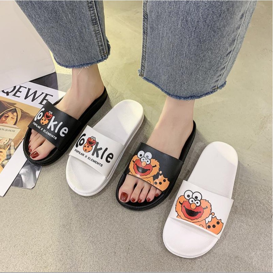 JY202 Dép quai ngang in hình COOKLE đáng yêu
