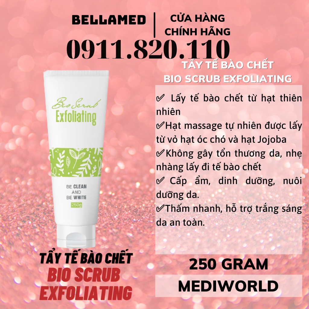 Tẩy tế bào chết và nuôi dưỡng da body BIO SCRUB EXFOLIATING 250g / mediworld