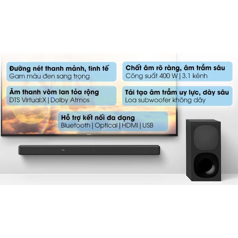 Loa thanh Sony 3.1 HT-G700.MODEL2020