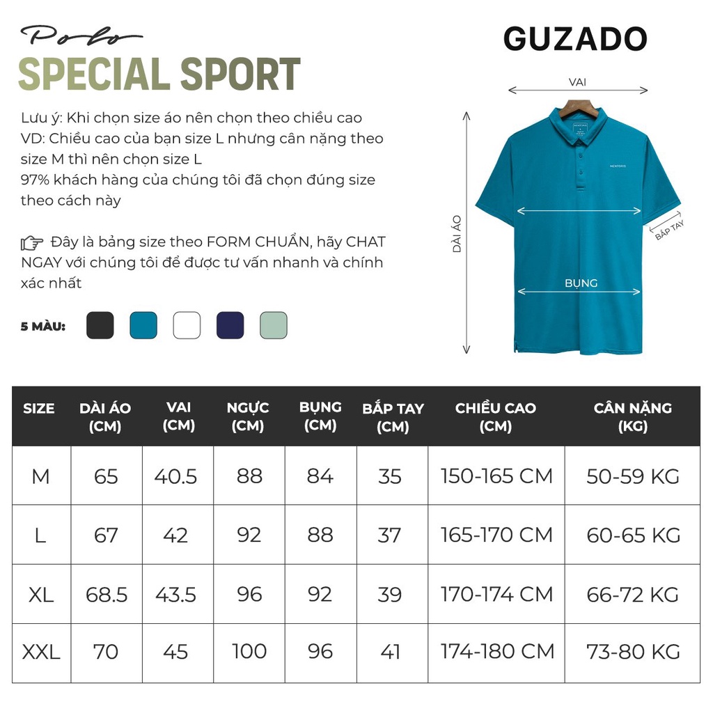 Bộ quần áo thể thao nam Guzado Có Cổ,Chất Coolmax Thấm Hút Tốt,Vận Động Thể Thao Thoải Mái BCC2201