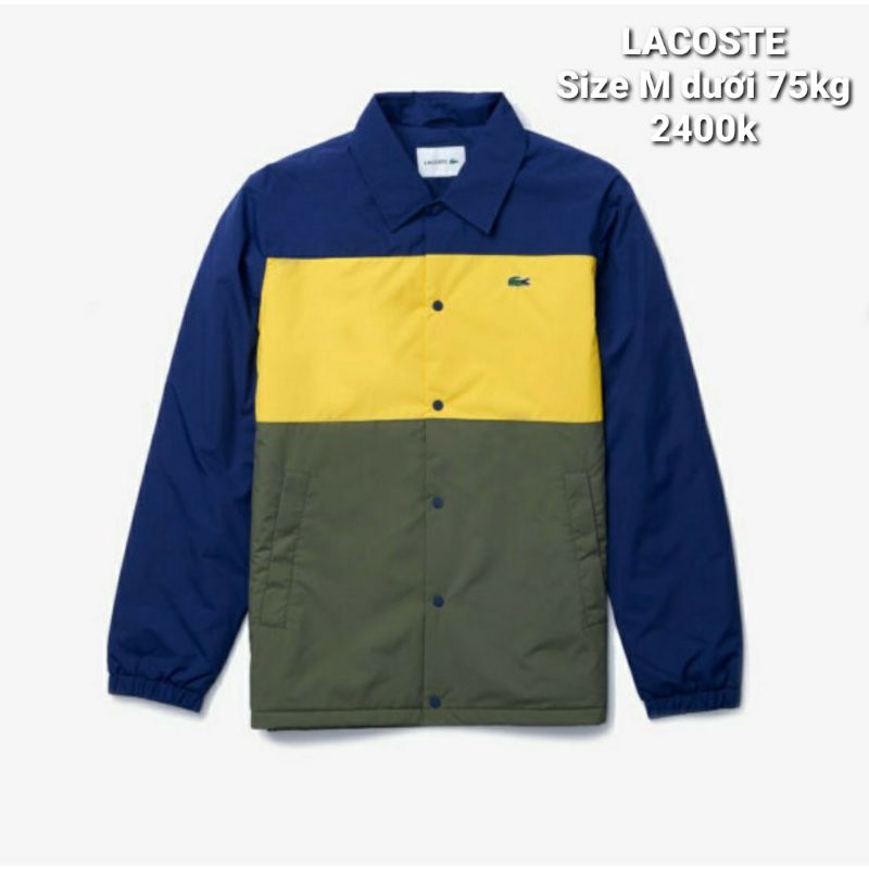 Áo khoác Nam Lacoste Men’s Colorblock Water-Resistant Quilted Overshirt