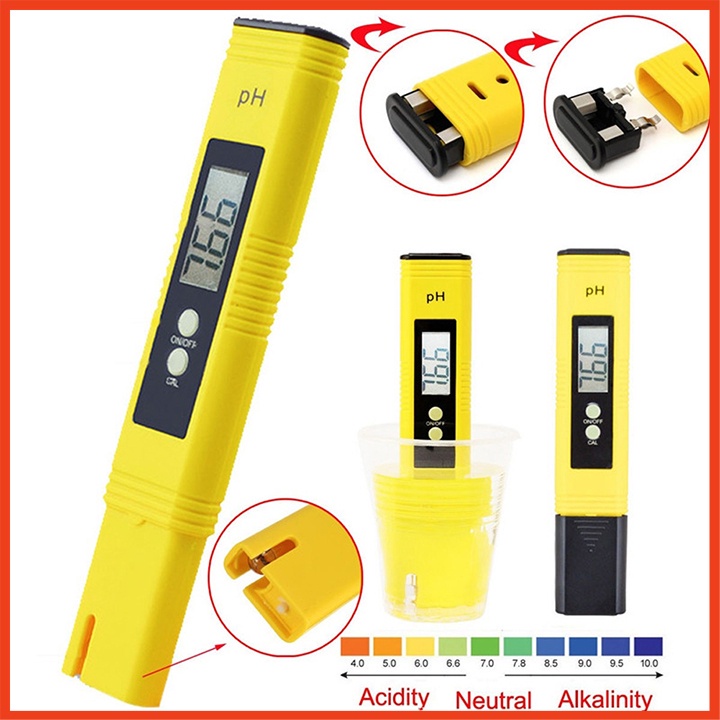 Bút đo PH que thử độ phèn chua mặn a xít ba zơ cho người chăn nuôi cá cảnh trong ao hồ bể thủy sinh nông nghiệp