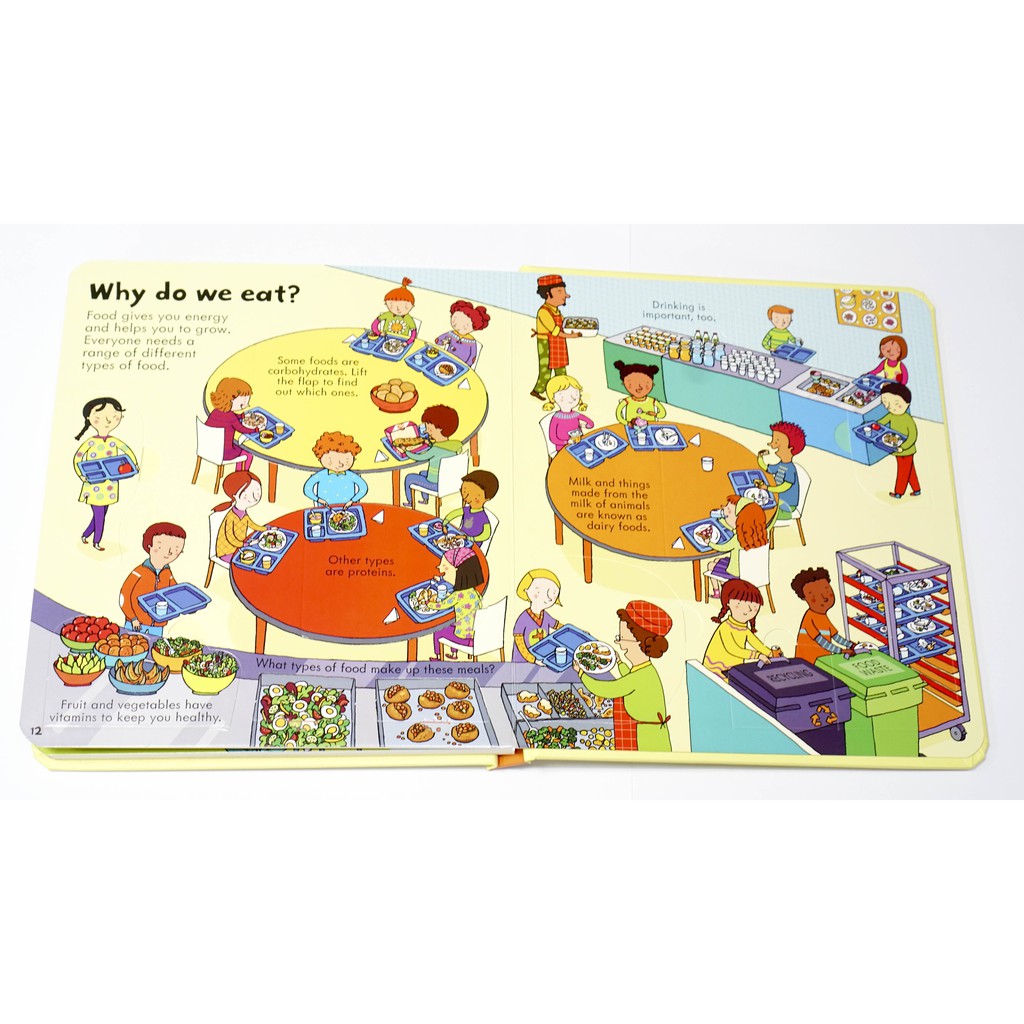 Sách lật mở Look Inside Food Usborne Lift the Flap | BigBuy360 - bigbuy360.vn