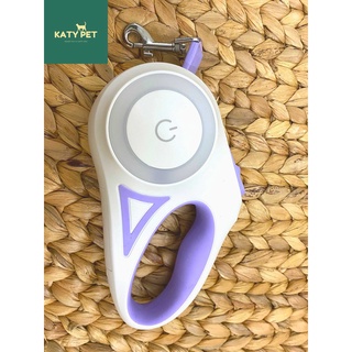 Dây dắt chó mèo tự động có đèn chiếu sáng