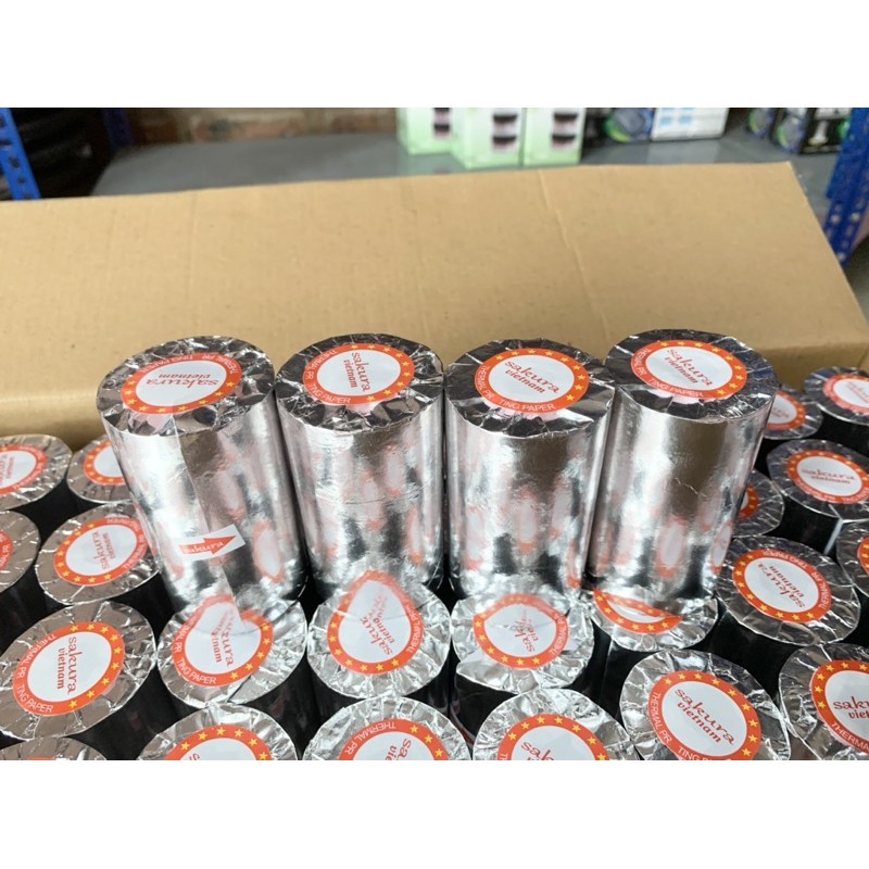 Thùng 100 Cuộn giấy in nhiệt K80x38, K80x45 cho máy in bán hàng