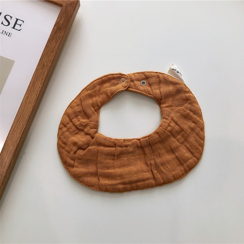 Yếm Ăn Cotton Thấm Hút Tốt Màu Sắc Xinh Xắn Cho Bé Sơ Sinh