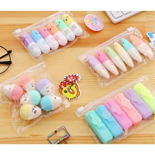 Compo bút dạ Quang siêu cute(6 cây)