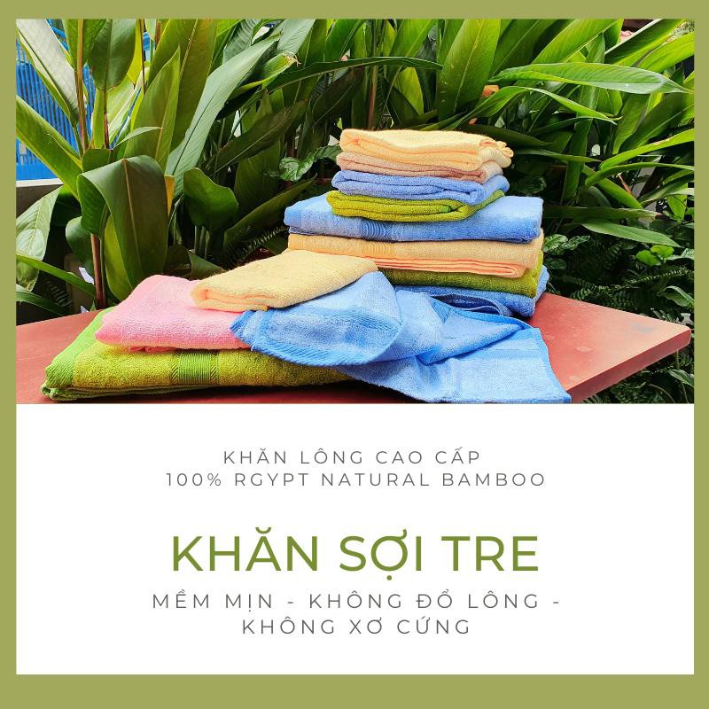 Khăn tắm sợi tre cao cấp lớn vừa mềm mịn không đổ lông không xơ cứng 50 cm * 100 cm