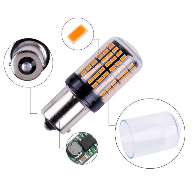 Bóng Đèn Led Xi Nhan 1x3014 144smd S25 1156 Ba15S P21W Led Bay15D Bau15S Py21W T20 7440 W21W W21 / 5w