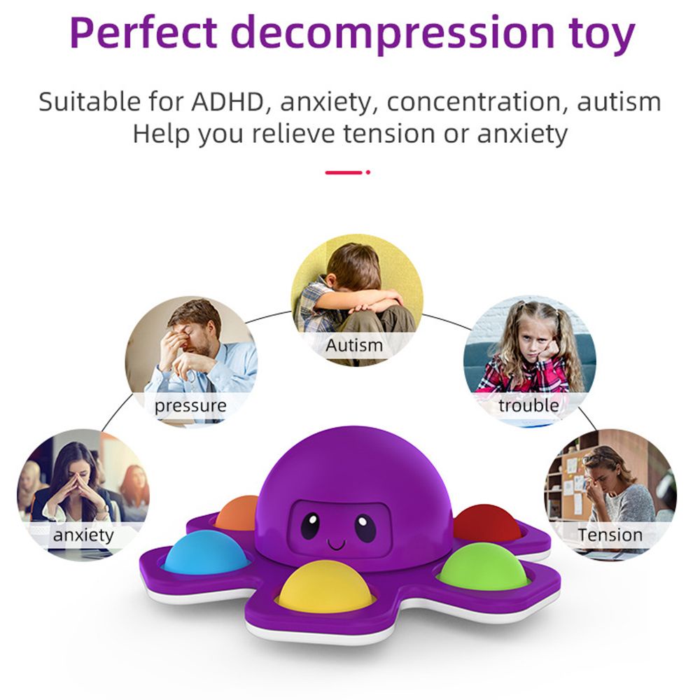 Đồ chơi con quay thiết kế hình bạch tuộc độc đáo giúp giảm căng thẳng