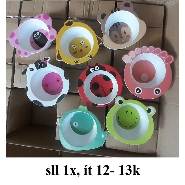 Bát ăn dặm hình thú loại sịn cho bé