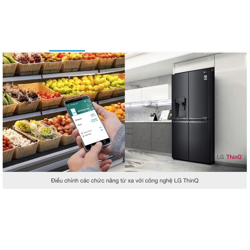 Tủ lạnh LG GR-D22MB   Tủ lạnh LG Tủ lạnh LG French Door 570 Lit  GR-D22MB