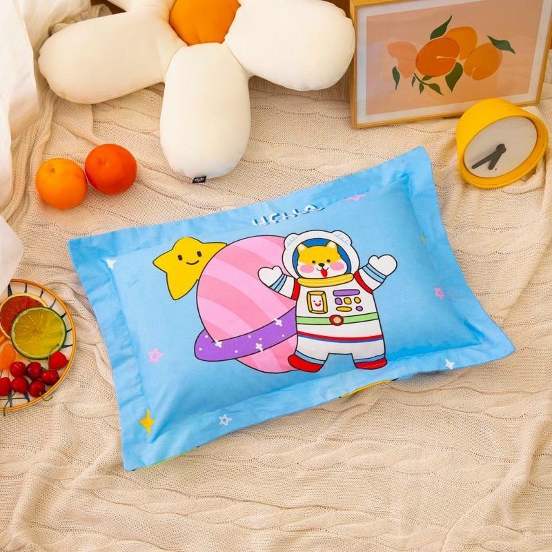 Gối năm cho bé, gối trẻ em size 30x50cm chất liệu cotton 100% thấm mồ hôi, bông cực êm tạo cảm giác thoải mái khi ngủ