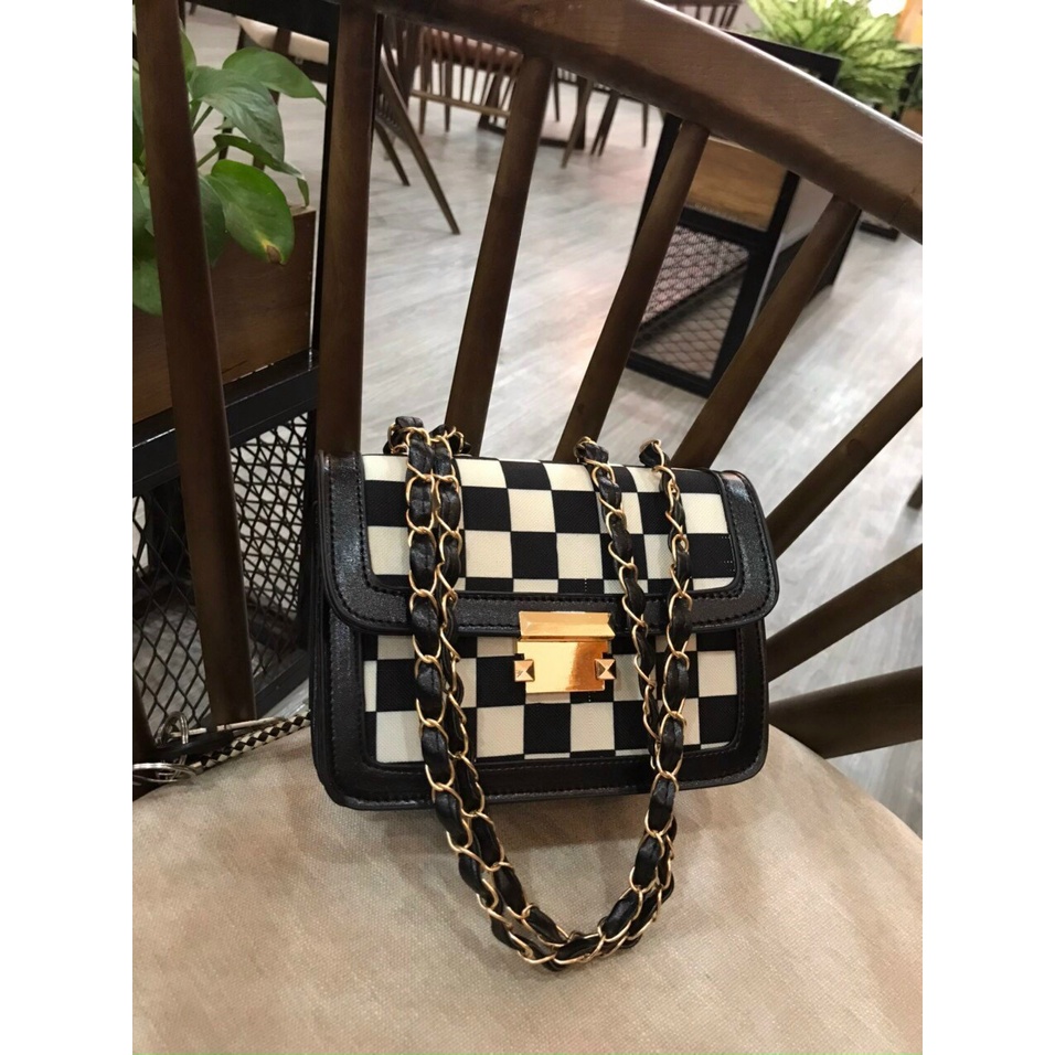 Túi xách nữ đeo chéo đẹp , túi đeo chéo hoạ tiết quả trám cao cấp TD035 - Dứa Official