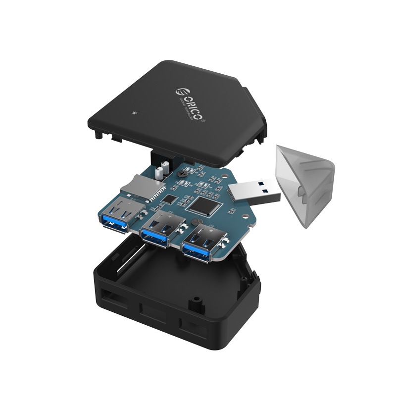 Đầu đọc thẻ nhớ ORICO TF / SD USB3.0 5gbps 5 cổng OTG chuyên dụng cho Laptop (C3TS) ORICO