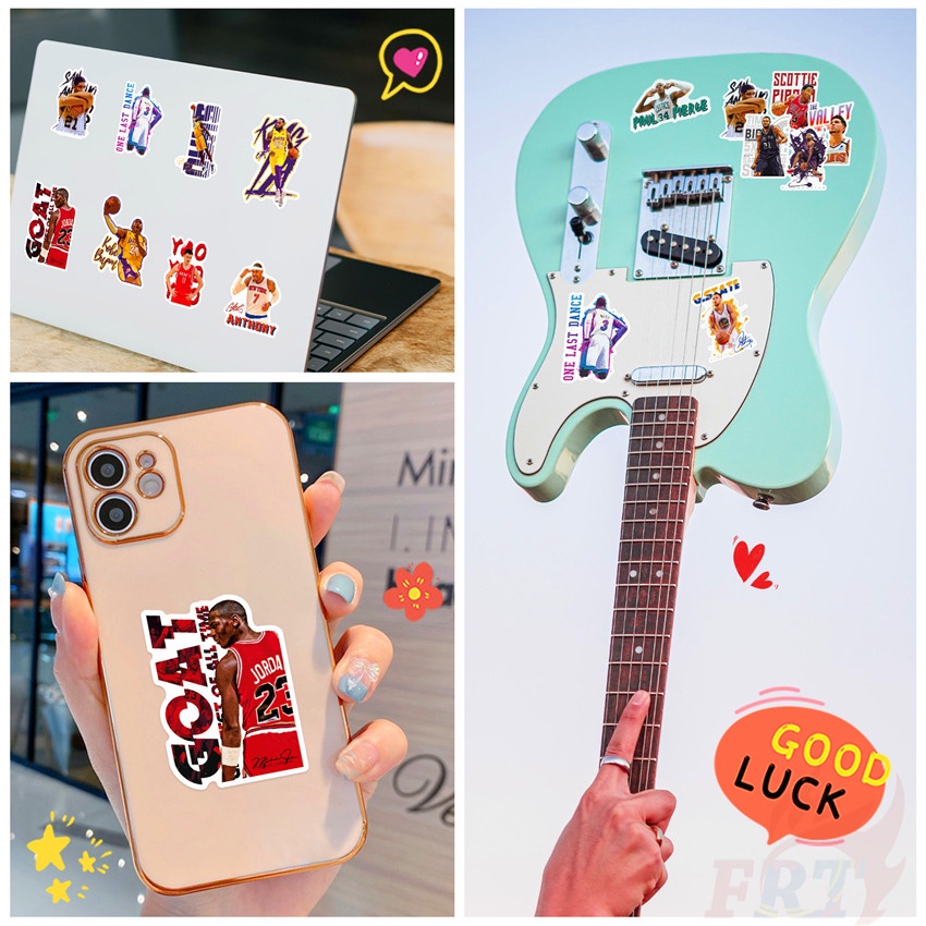 ❉ Nba Miếng Dán Trang Trí Hình Các Cầu Thủ Bóng Rổ Superstar 03 Mini ❉ Bộ 50 Miếng Dán Chống Thấm Nước Họa Tiết Thời Trang Dùng Trang Trí
