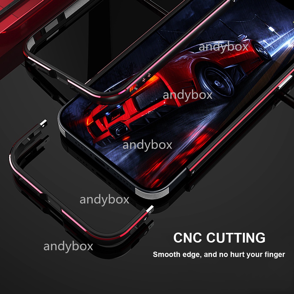 Ốp Điện Thoại Viền Kim Loại Bảo Vệ Camera + Ốp Lưng Kiểu Giáp Cho OPPO Reno 7 6 5  reno6 reno7