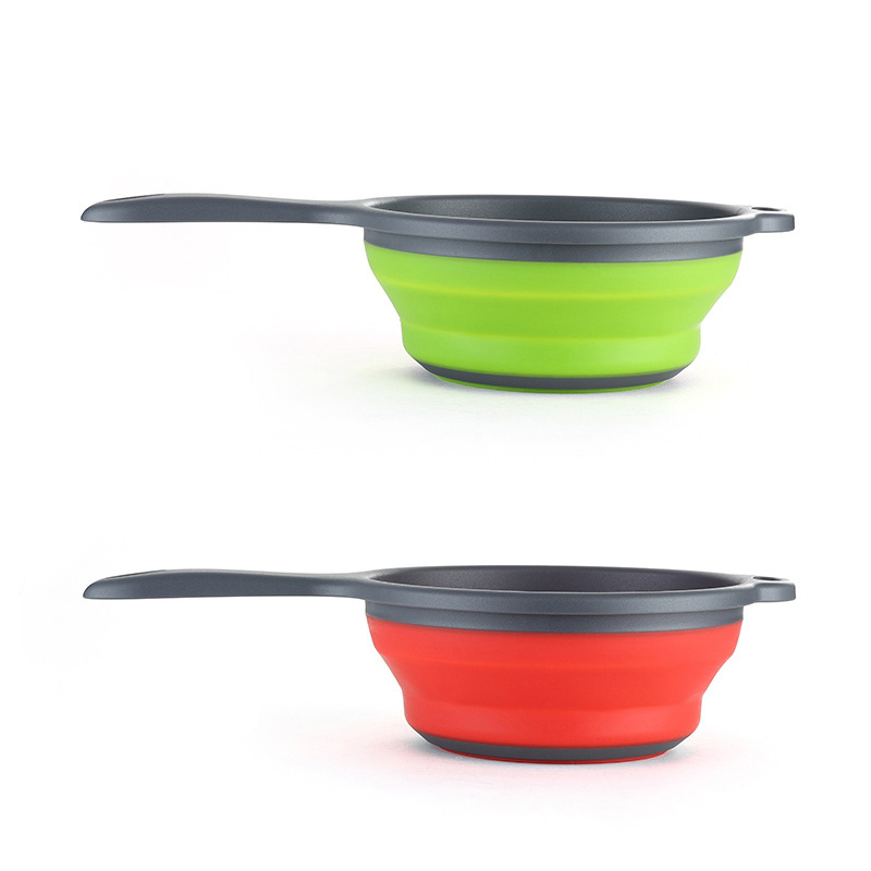 Muỗng ăn OSSAYI bằng silicone 1400ml tay cầm dài có thể gấp gọn tiện dụng