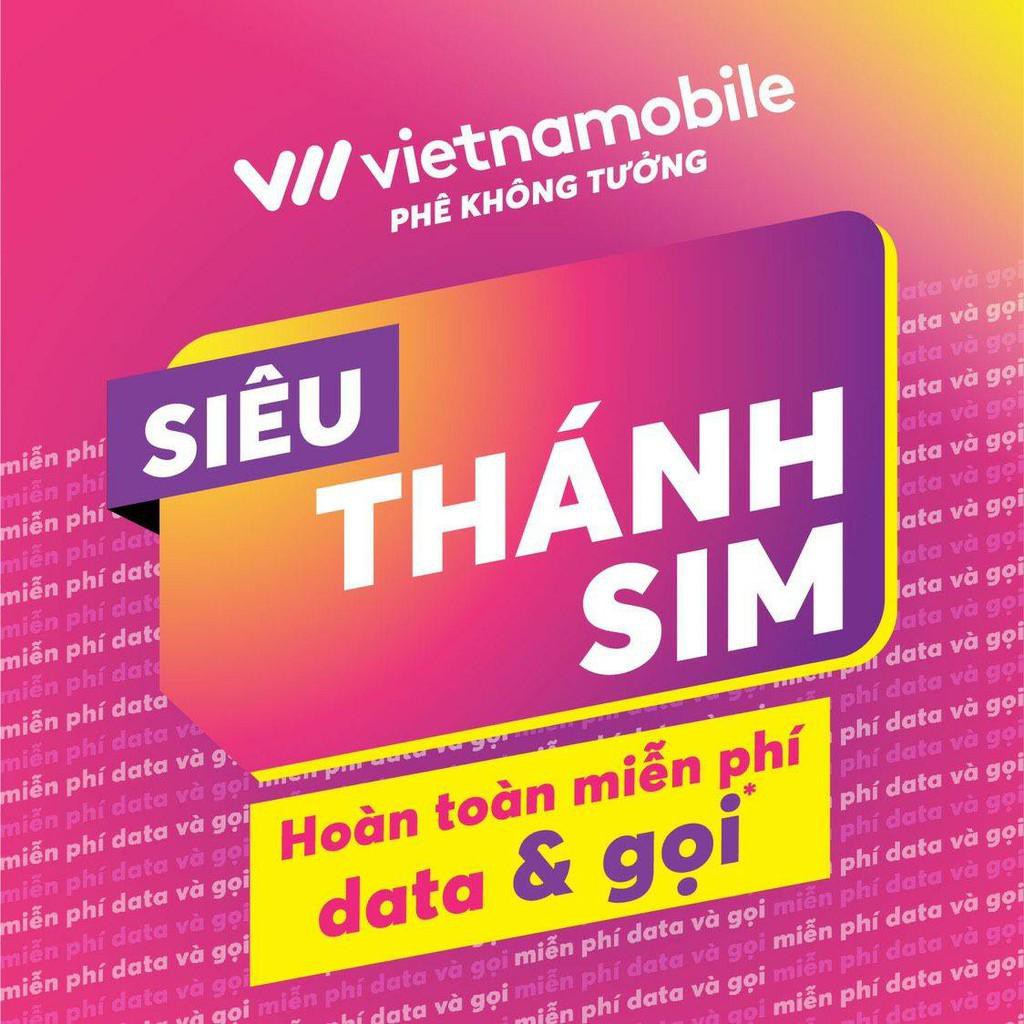 COMBO 02 SIM Siêu Thánh Vietnamobile . Free Data, gọi và nhắn tin nội mạng