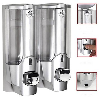 Hộp đựng nước rửa tay 2 bình treo tường cao cấp
